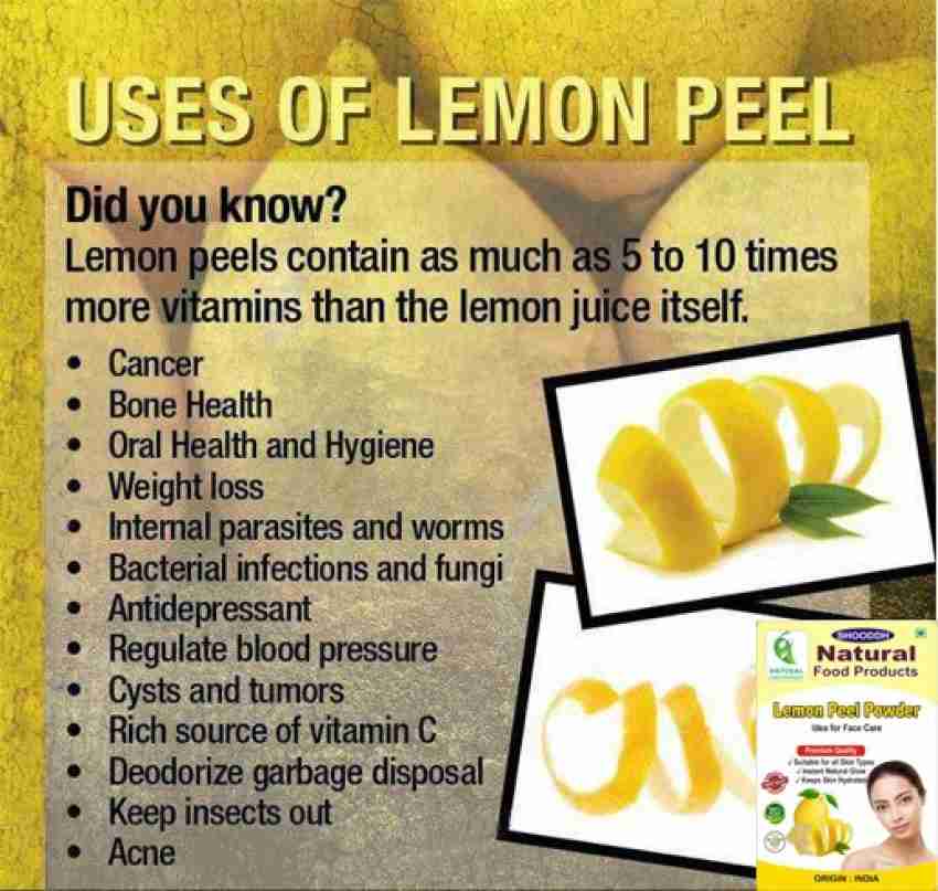 Lemon peel shop powder uses