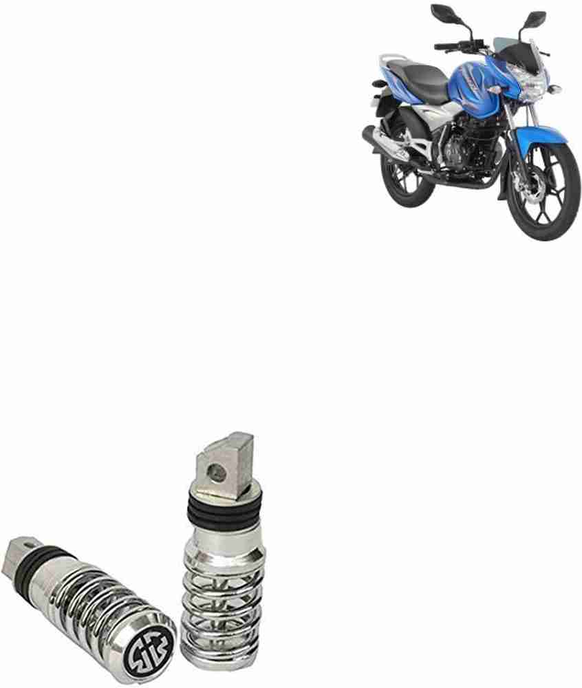SEMAPHORE Spring Style Silver Metal Motorcycle Footrest For Bajaj