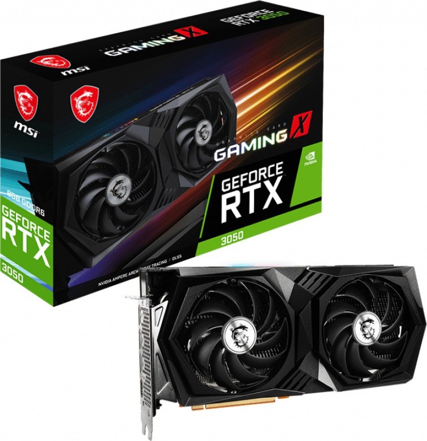 MSI NVIDIA GeForce RTX 3050 GAMING X 8G 8 GB GDDR6 Graphics Card