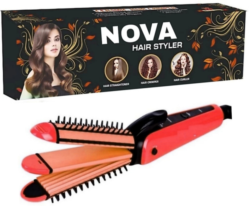 TOLERANCE 8006 NOVA 8890 3 IN 1 Professional Hair Straightener Crimper Roller Styler Hair Styler TOLERANCE Flipkart