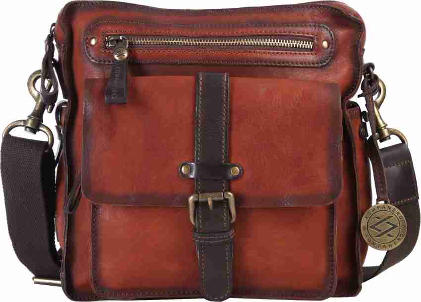 Buy Kompanero Men Brown Messenger Bag brown Online Best Price in