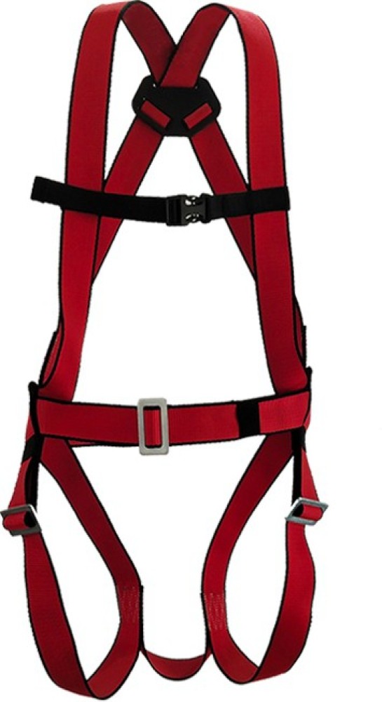 Buy Nylon Full Body Double Rope Scaffold Hook Safety Harness Free Size  online at best rates in India