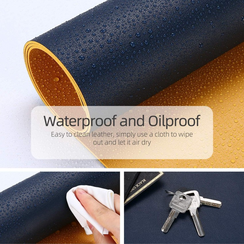 Non-Slip Desk Pad,Mouse Pad,Waterproof PVC Leather Desk Table  Protector,Ultra Thin Large Desk Blotter, Easy Clean Laptop Desk Writing Mat  for Office