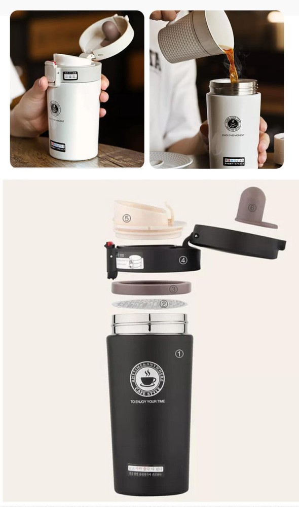 Nirency Vacuum Insulated Travel Coffee/Tea Sipper Flask tumbler with Spill  Proof lid Stainless Steel Coffee Mug Price in India - Buy Nirency Vacuum  Insulated Travel Coffee/Tea Sipper Flask tumbler with Spill Proof