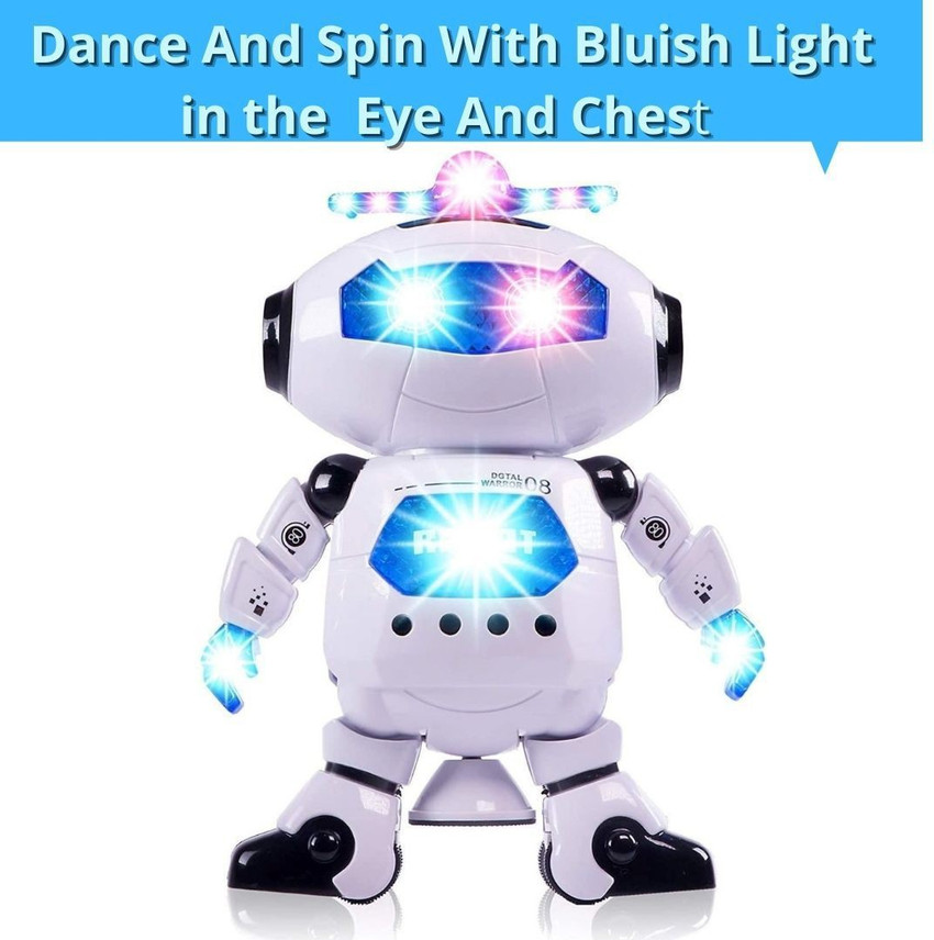 Toy imagine 360 BODY SPINNING DANCING ROBOT WITH LED LIGHTS AND