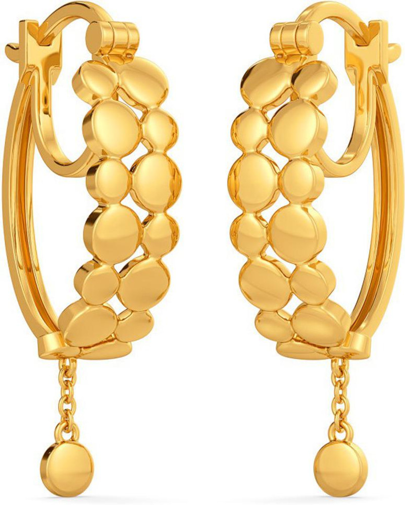 Melorra Yellow Gold 18kt Hoop Earring Price in India Buy Melorra Yellow Gold 18kt Hoop Earring online at Flipkart