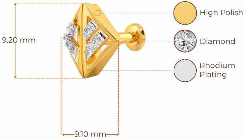 Melorra shop nose pin