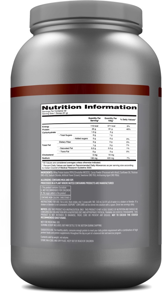 Isopure Low Carb Isolate Instantized
