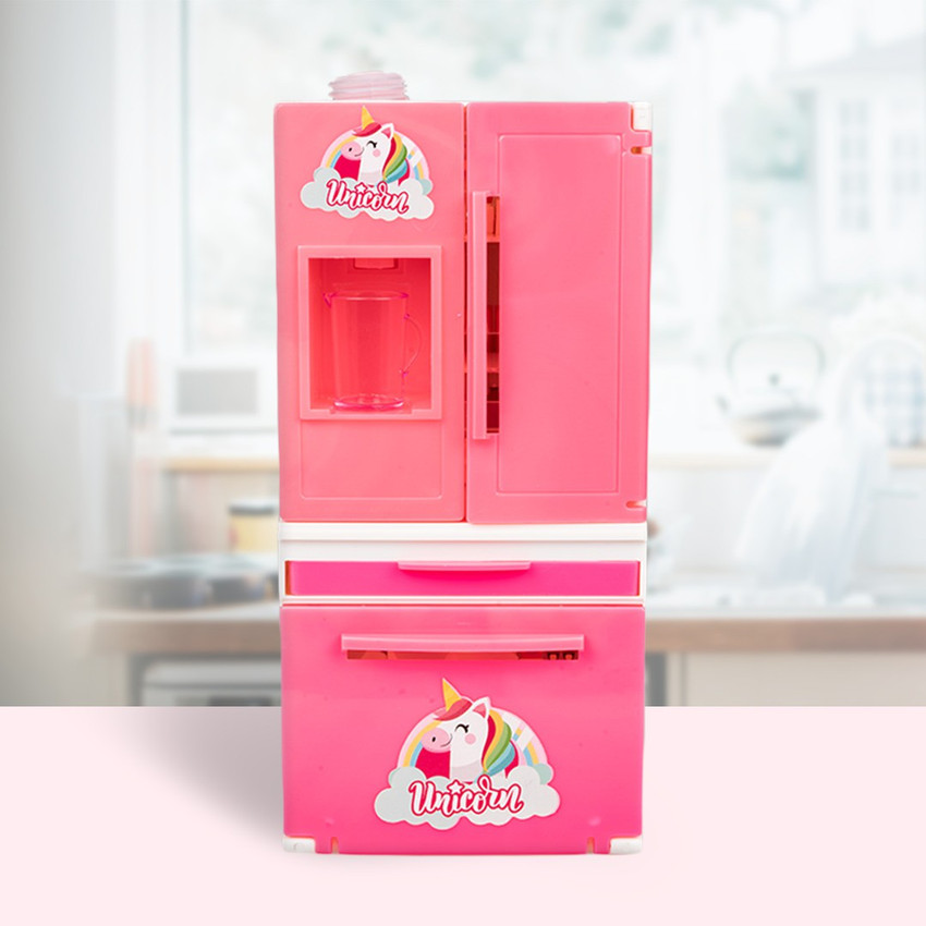 Barbie refrigerator with shop working water dispenser