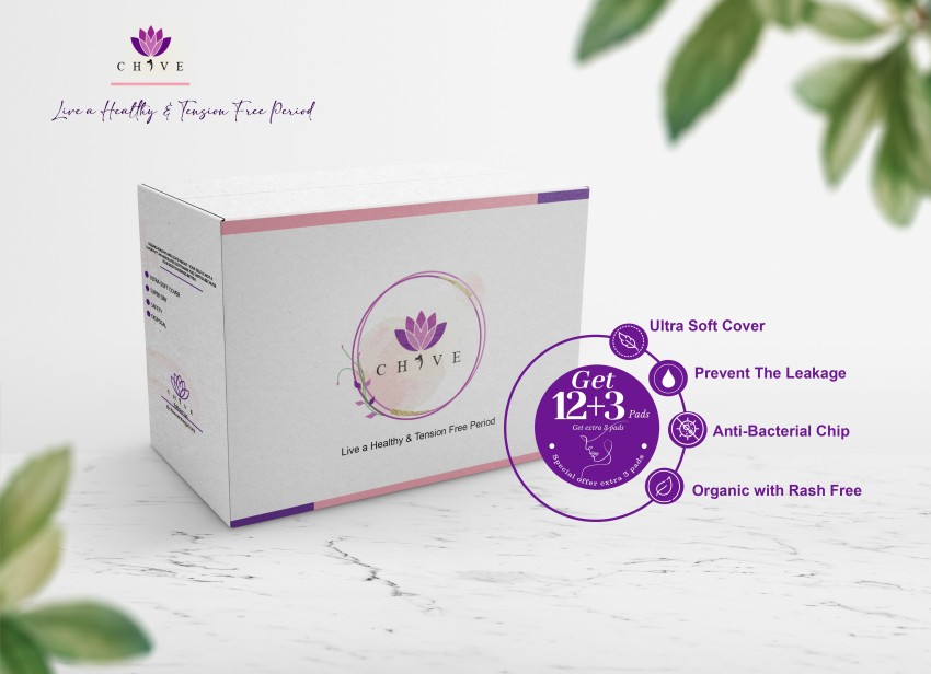 Chive Organic Sanitary Pad Sanitary Pad, Buy Women Hygiene products online  in India