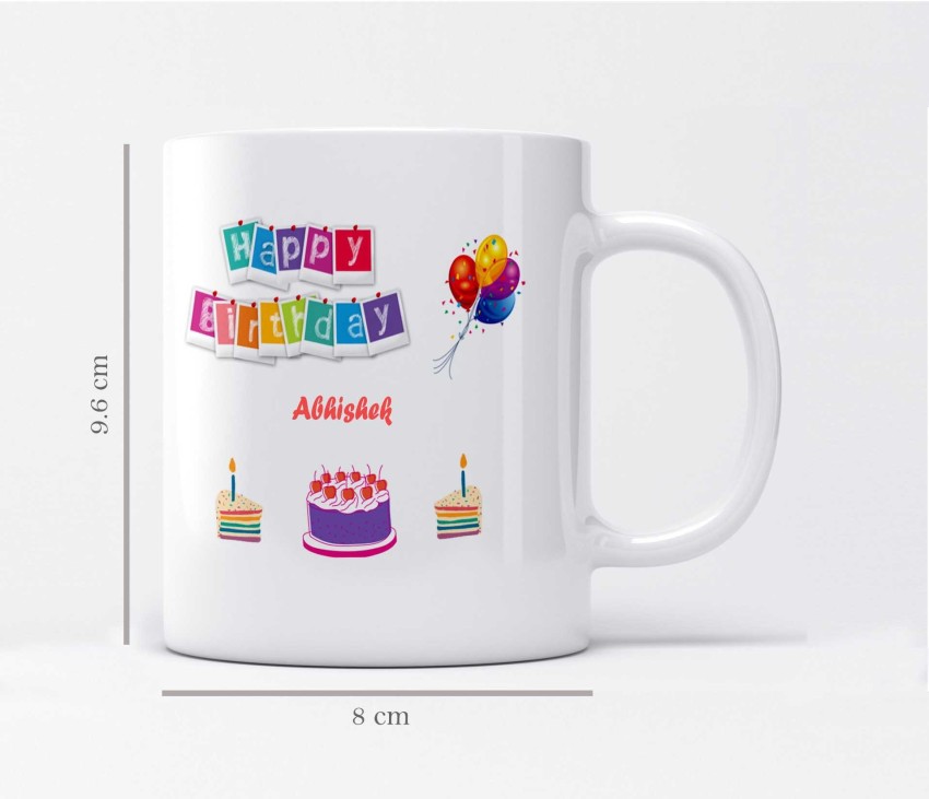 Buy Huppme Happy Birthday Abhishek Inner Black Coffee Name Mug Online at  Low Prices in India - Amazon.in