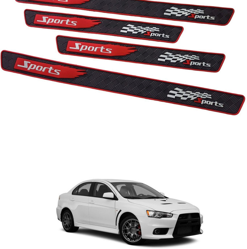 PRTEK Rubber Door Sill Strip Protector Door bumper Scuff Plate