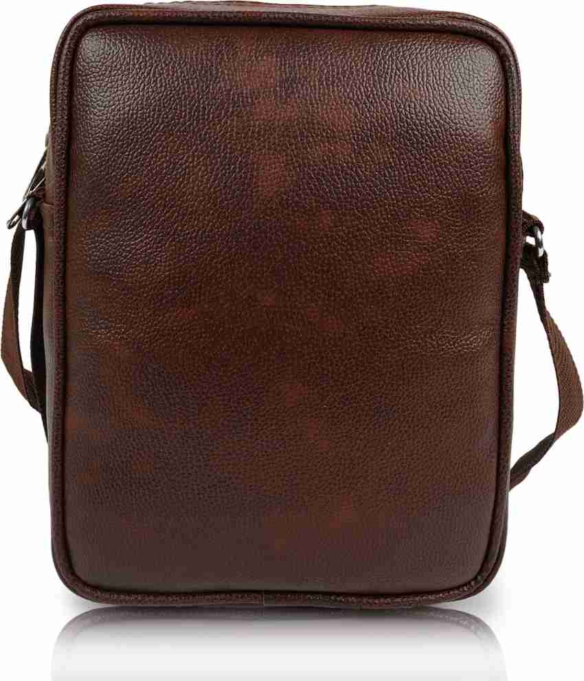 Alison Brown Sling Bag Men Sling Bag-Small Brown - Price in India