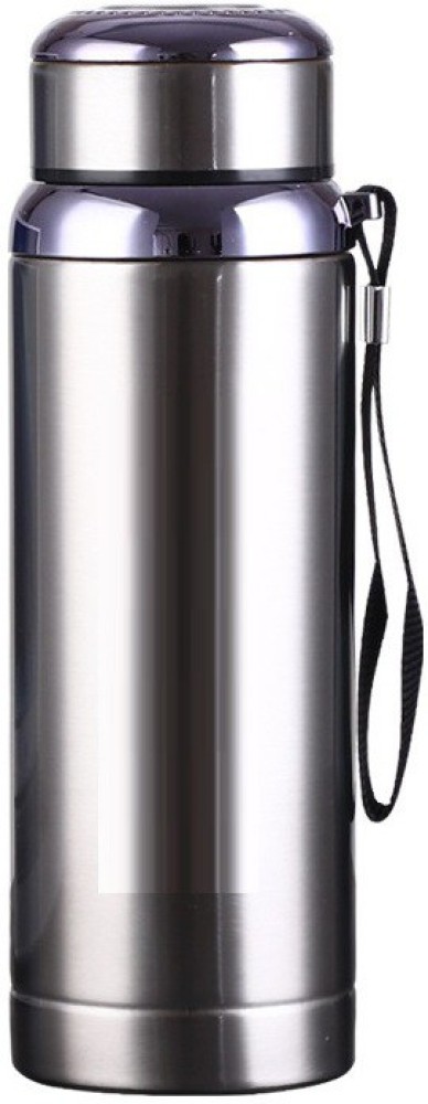 SILVER Stainless Steel Water Bottle for Men Women Kids