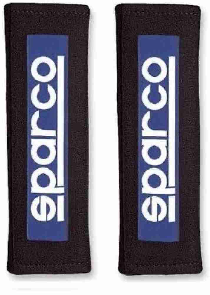 cardashion Sparco Car Seat Belt Shoulder Pads (Black Blue) Car