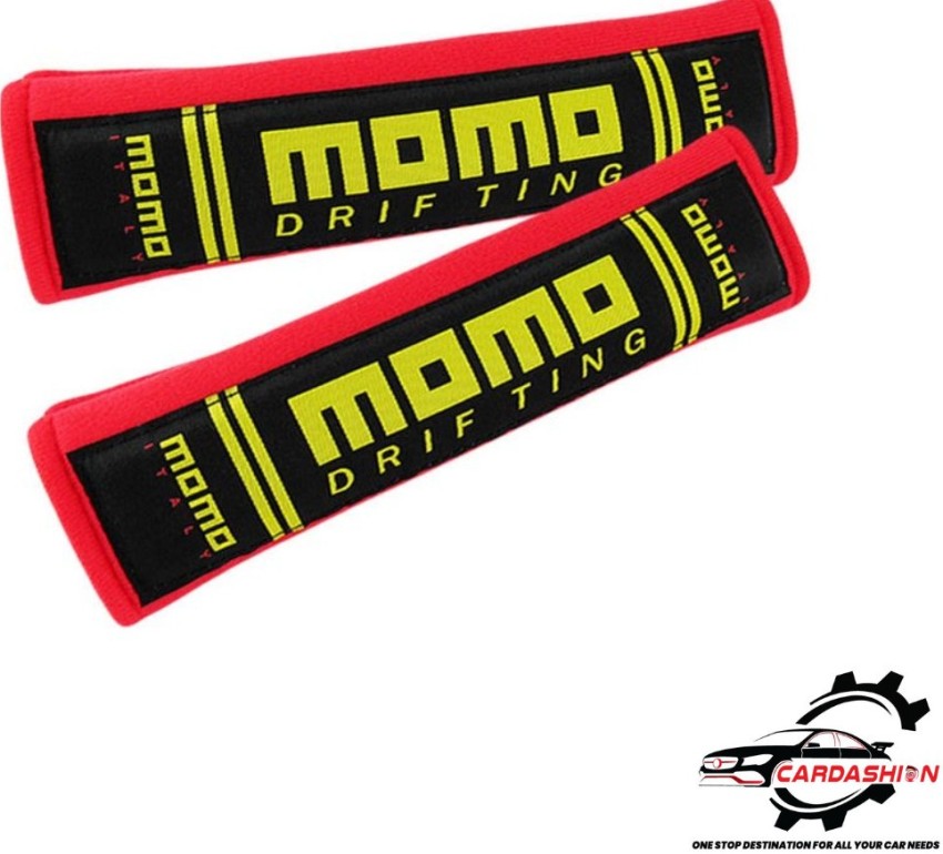 cardashion MOMO Drifting Car Seat Belt Shoulder Pads ( Red Black