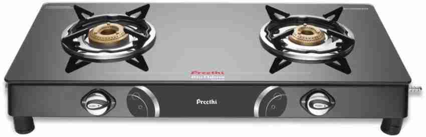 preethi 2 burner gas stove price