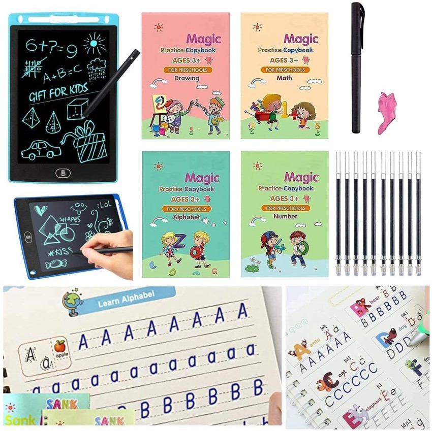 BONGERKING Magic book for kids with pen and LCD Writing Tablet for Kids  Study tab combo Price in India - Buy BONGERKING Magic book for kids with  pen and LCD Writing Tablet