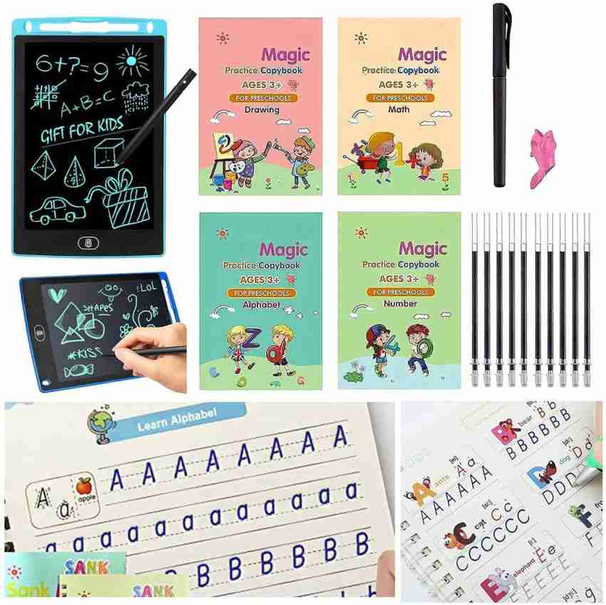 BONGERKING Magic book for kids with pen and LCD Writing Tablet for Kids  Study tab combo Price in India - Buy BONGERKING Magic book for kids with  pen and LCD Writing Tablet for Kids Study tab combo online at
