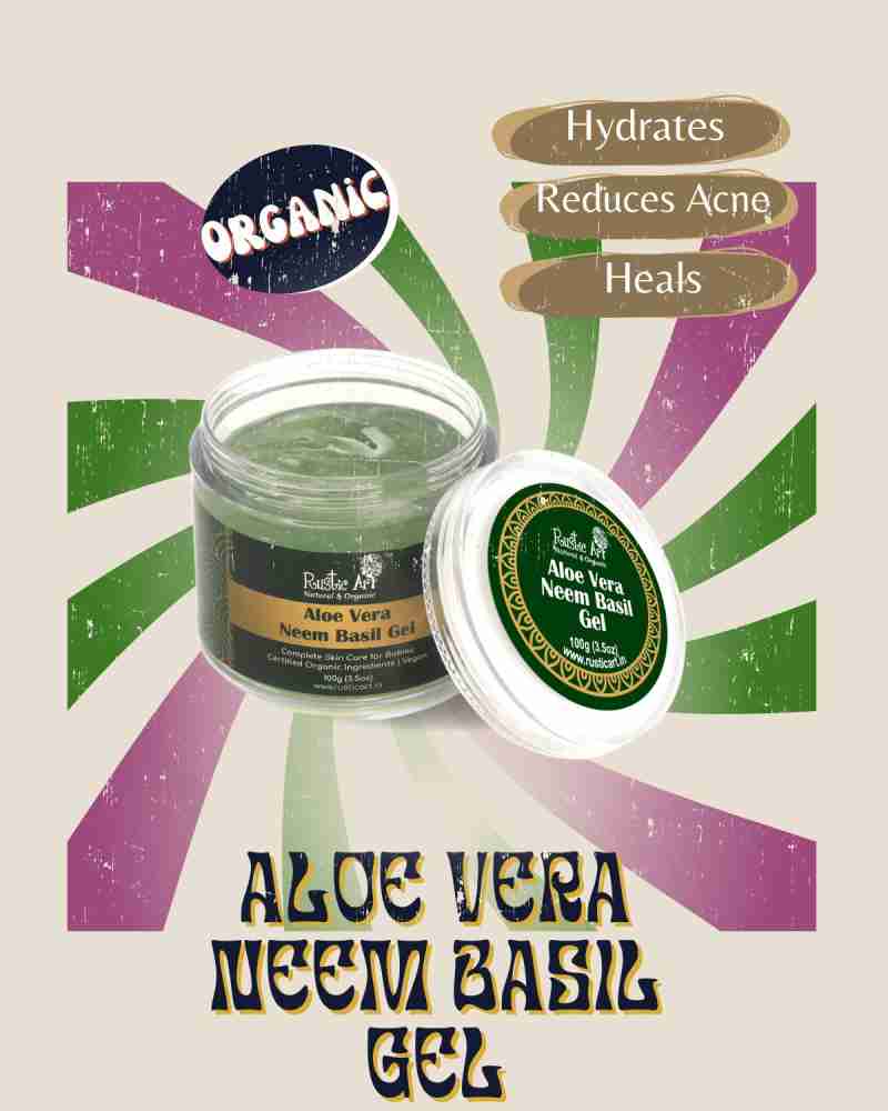 RUSTIC ART Aloe Vera Neem Basil Gel Price in India Buy RUSTIC