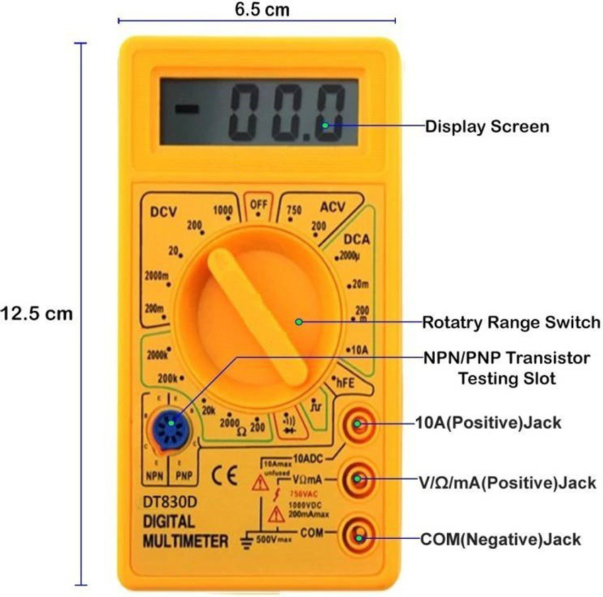 Share 141+ digital multimeter sketch latest in.eteachers