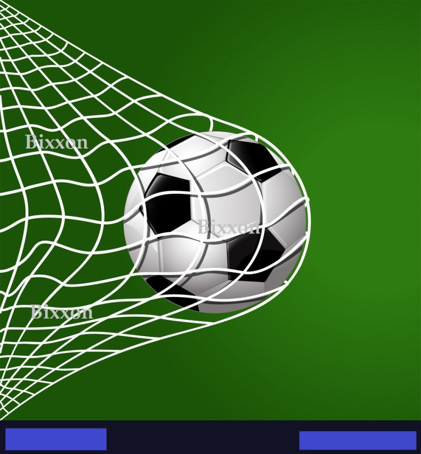 Bixxon BNF-2022 Football Goal Post Nets (White ) Football Net Pack
