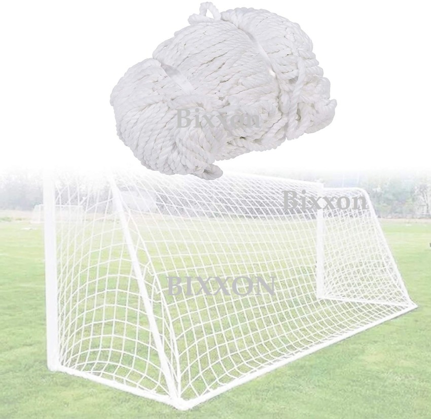 Bixxon BNF-2022 Football Goal Post Nets (White ) Football Net Pack