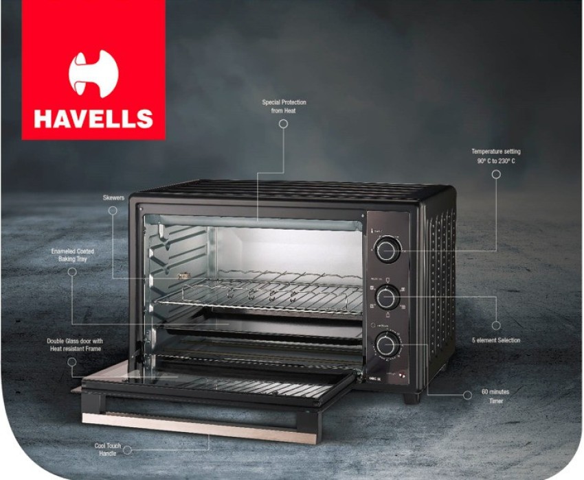 66L Toaster Oven with Double Glass and Rotisserie