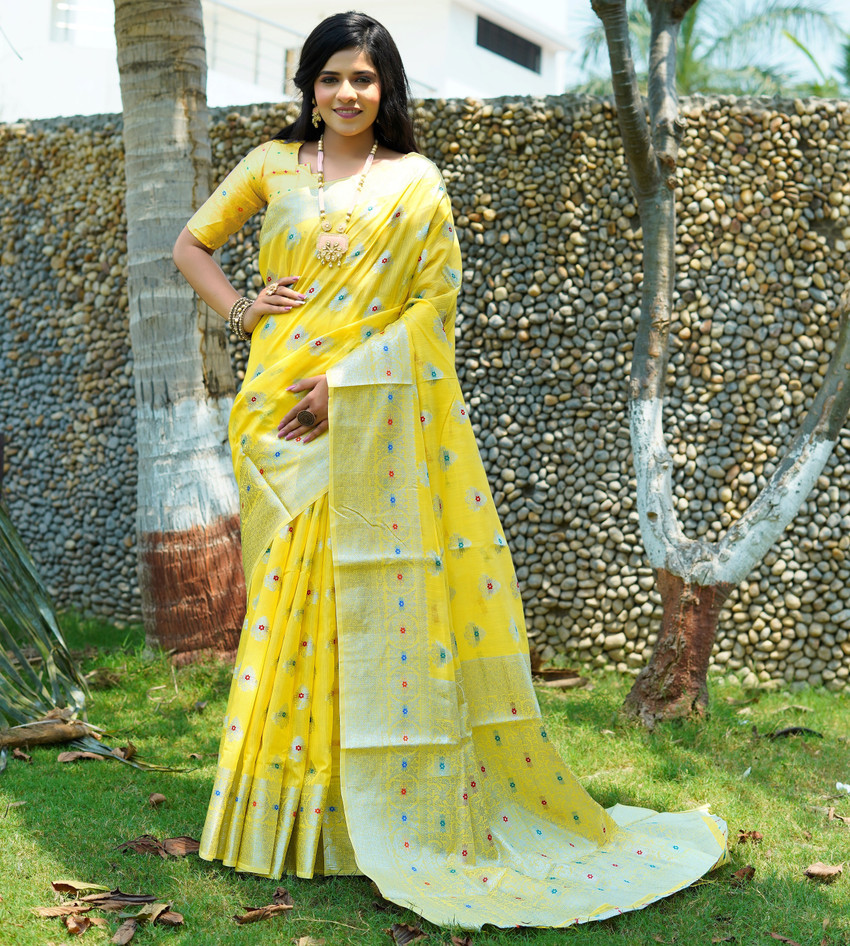 Linen saree flipkart sales