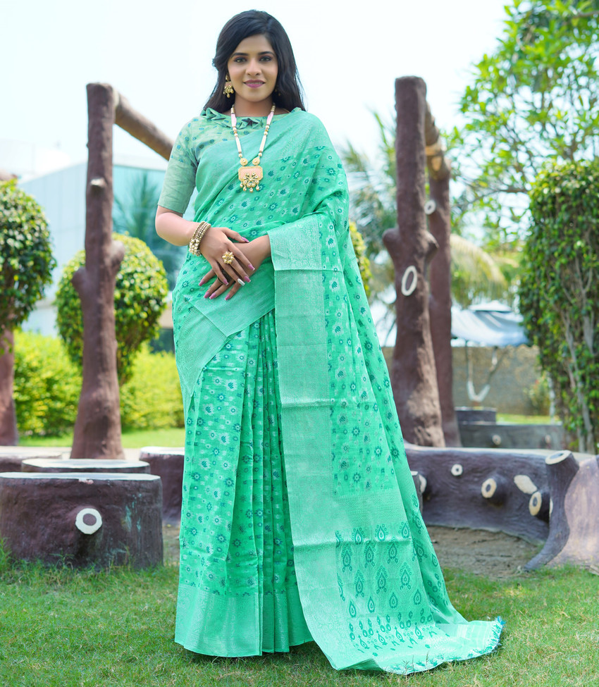 Linen cotton sales sarees flipkart