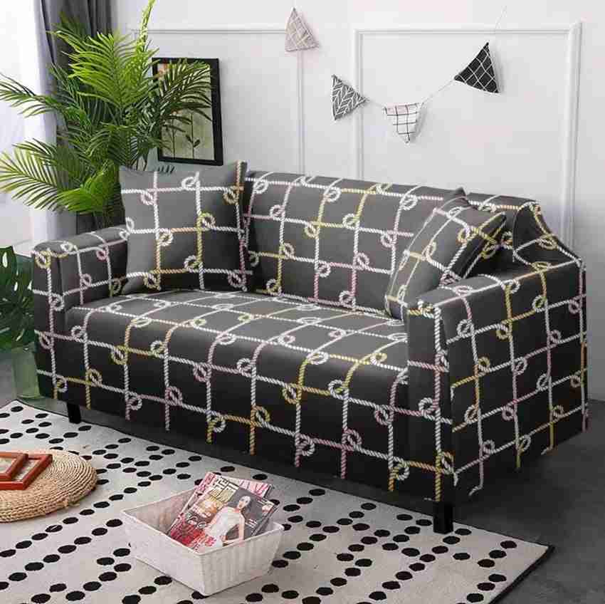 lukzer Polyester Striped Sofa Cover Price in India - Buy lukzer Polyester  Striped Sofa Cover online at