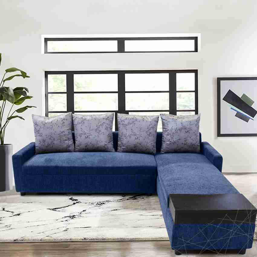 Flipkart Perfect Homes Canterbury RHS L Shape Fabric 7 Seater Sofa