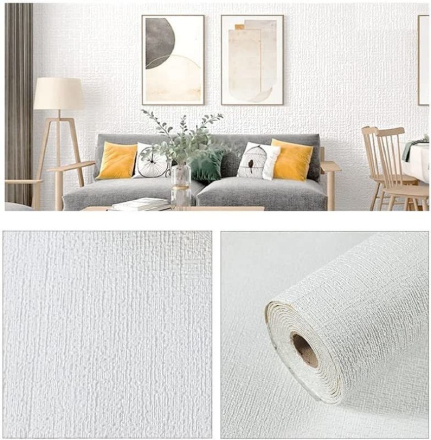 Oliver White Vinyl Textured and Paintable Wallpaper  On Sale  Bed Bath   Beyond  13024694