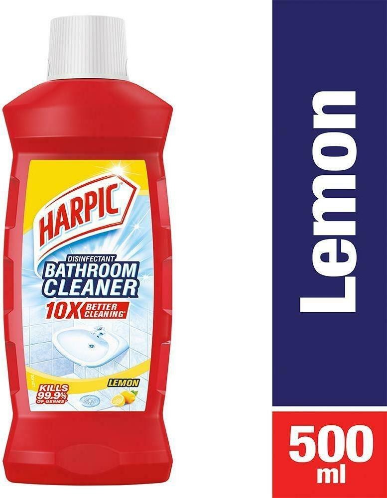 Buy Harpic Bathroom Cleaning Liquid Lemon 500 Ml Online At Best