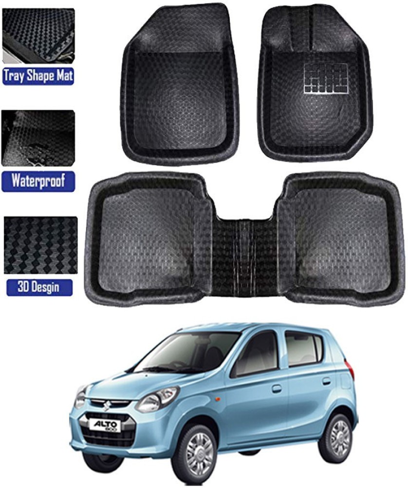 Black Floor Mat / Foot Mat Compatible for Maruti Suzuki Alto