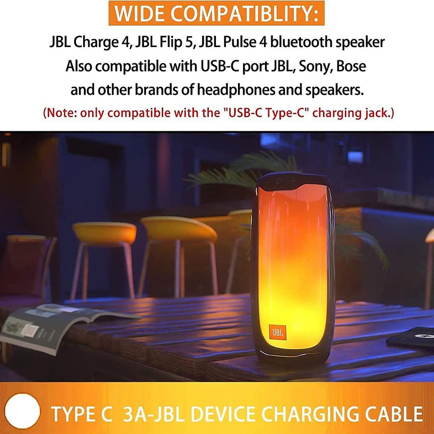 JBL USB Type-C charging cable for Charge 4 /Pulse 4 /FLIP5