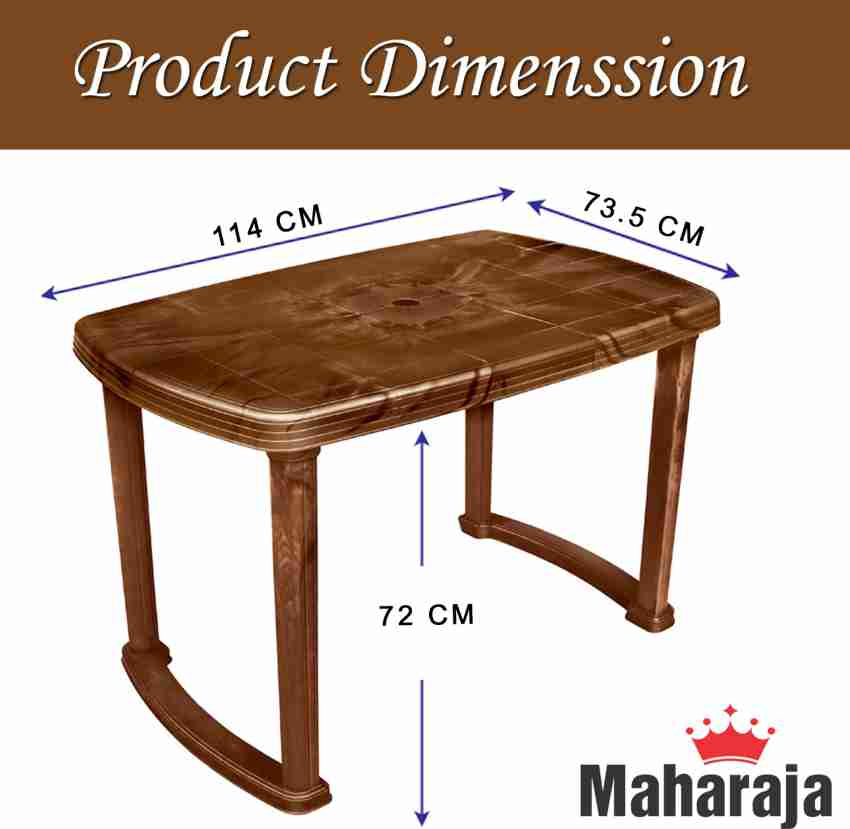 MAHARAJA Outdoor 4 Seater Dining Table for Home Office