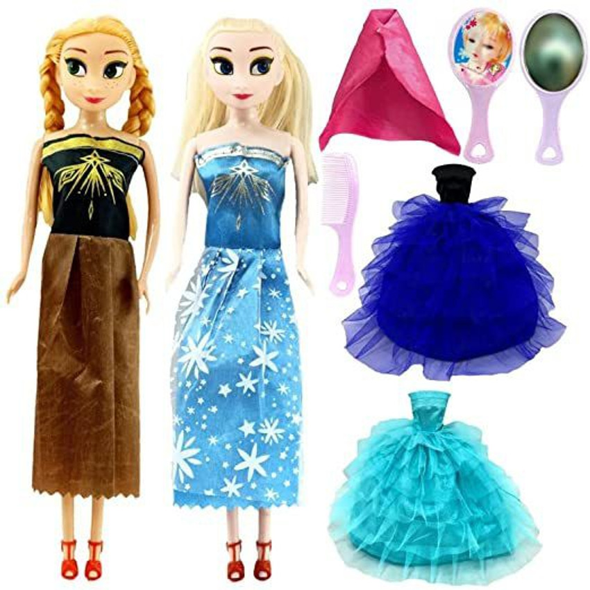 Elsa and anna barbie dolls frozen 2 best sale