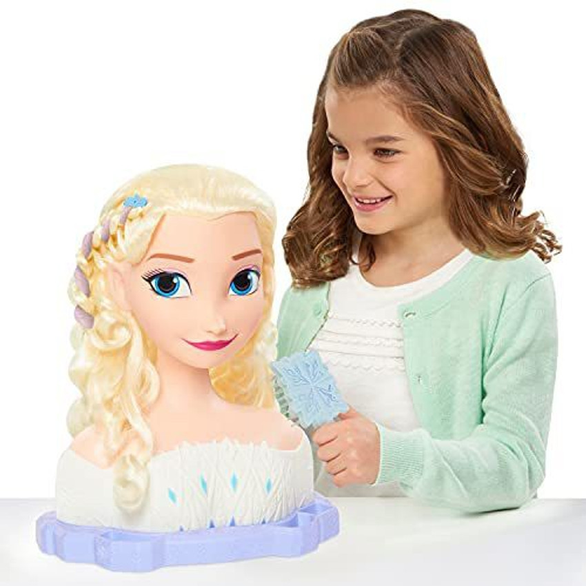 Disney frozen deluxe elsa styling head hot sale