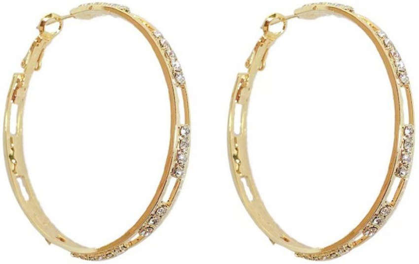 Baguette Cubic Zirconia Huggie Hoop Earrings in 14K Gold  Peoples Jewellers