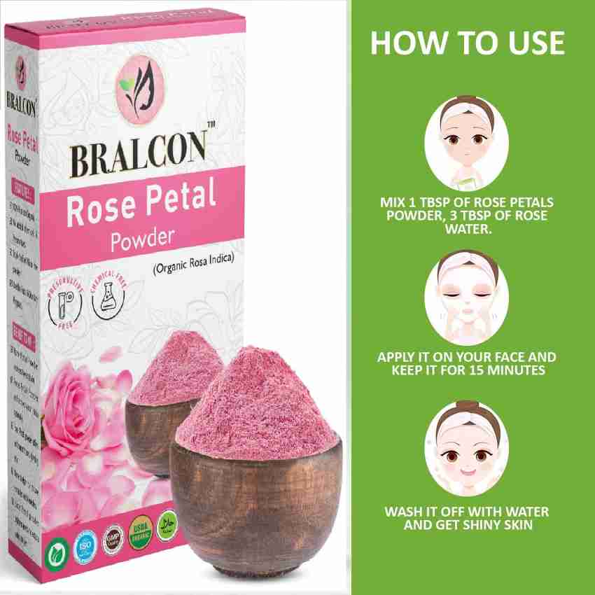 Organic Rose Petal Powder Handmade Face Beauty 100% Herbal Natural 100g New