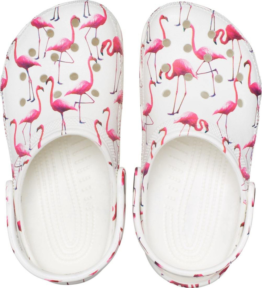 kids flamingo crocs