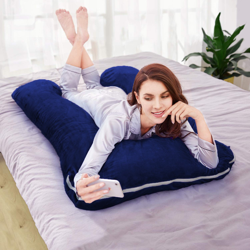 Flipkart Perfect Homes Microfibre Solid Pregnancy Pillow Pack of 1
