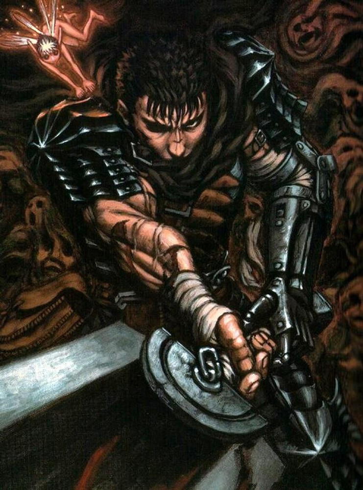 Berserk Novel Guts Anime Drawing by Anime Art - Pixels