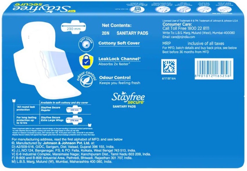 White Super Soft High Observations Leak Guard Protection Cotton Freely  Sanitary Pads Age Group: Adults at Best Price in Delhi