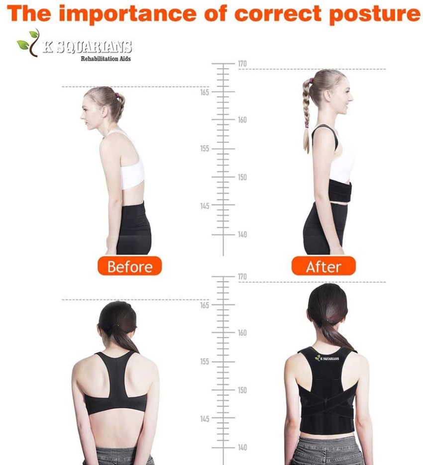 K SQUARIANS Posture Corrector, Back Support Belt for Men & Women Posture  Corrector - Buy K SQUARIANS Posture Corrector