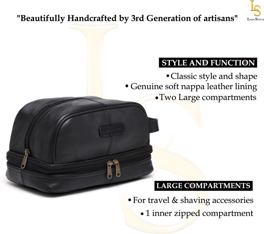 Buy Travalate Genuine Leather Shaving Bag for Men - Leather Dopp