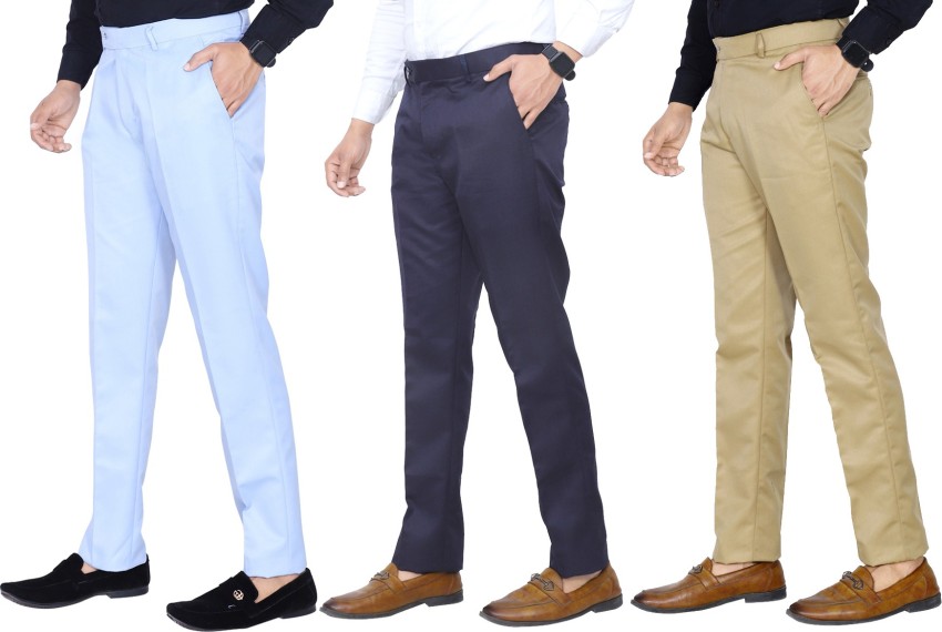 Combo of 3 Cotton Trouser Pants