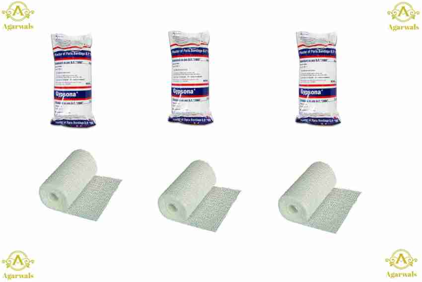 BSN Medical Gypsona Plaster Of Paris Bandage 4 10Cm*2.7Mt(Pack Of 3) Crepe  Bandage Price in India - Buy BSN Medical Gypsona Plaster Of Paris Bandage  4 10Cm*2.7Mt(Pack Of 3) Crepe Bandage online