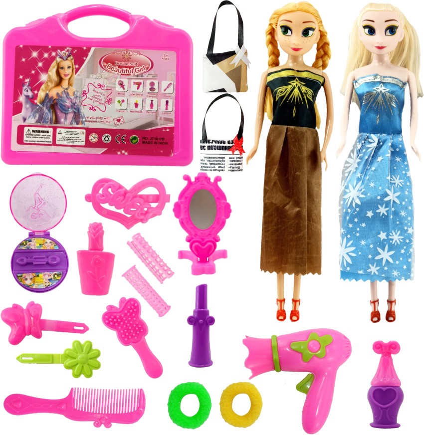 Anna Doll Set With Suitcase Makeup Kit